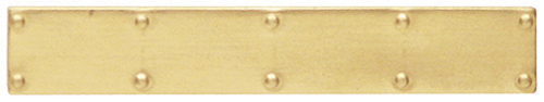 Dollhouse Miniature Brass Kick Plate, 2Pcs